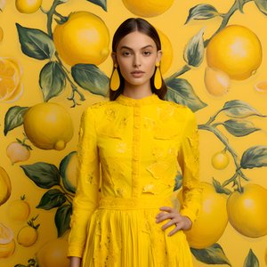 forskellige gule citron motiver 1