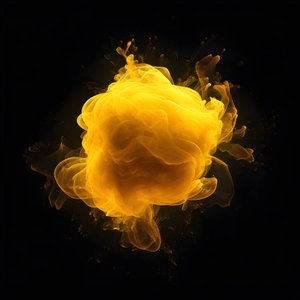 gul klat energi med sort baggrund 3