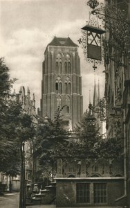 Gdansk. Jopengasse - Marienkirche, 1931 af Kurt Hielscher