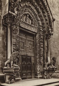 Italien: Altamura, Puglie, katedralen (s/h foto) af Kurt Hielscher