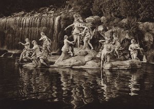 Italien: Caserta, Diana Group, i parken (s/h foto) af Kurt Hielscher