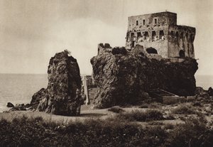 Italien: Castello Praia a Mare, Calabrien (s/h-billede) af Kurt Hielscher
