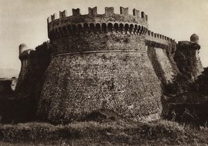 Italien: Castello Sarzanello (s/h foto) af Kurt Hielscher