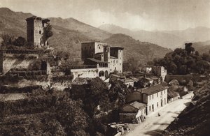 Italien: Castello Verrucola, Fivizzano (s/h foto) af Kurt Hielscher