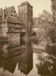 Nurnberg, Der Henkersteg; Nürnberg, "Henkersteg" (s/h foto) af Kurt Hielscher