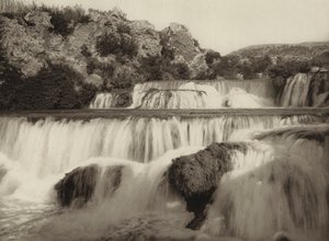 Jugoslavien: Krka Falls (s/h foto) af Kurt Hielscher