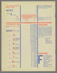 8 Merz 9 af Kurt Schwitters