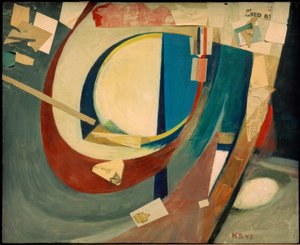 Billedabstrakt Skoyen II af Kurt Schwitters