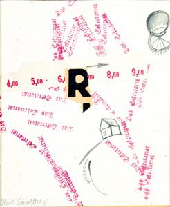 Das Sekretariat (Sekretariatet) Blandede medier af Kurt Schwitters (1887-1948) (ec.all.) London fra det 20. århundrede, Lord Gallery af Kurt Schwitters