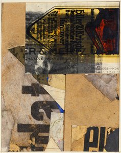 Merzbild, 1922 af Kurt Schwitters