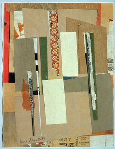 Jernbane, 2. klasse, 1923 af Kurt Schwitters
