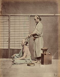Hårpynt i japansk stil af Kusakabe Kimbei
