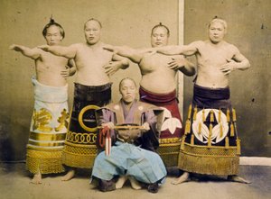 Sumobrydere, ca. 1877