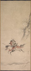 En samurai til hest af Kusumi Morikage