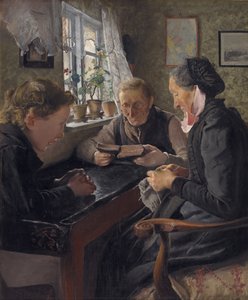 Et barn besøger sine bedsteforældre på en søndag af Laurits Andersen Ring