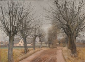 A Road near Vinderød, Zealand af Laurits Andersen Ring