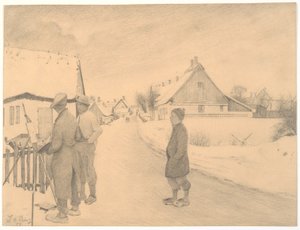 Maleren i landsbyen af Laurits Andersen Ring