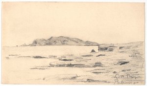 Monte Pellegrino set fra kysten ved Palermo af Laurits Andersen Ring