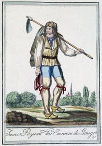 Ung bonde fra Limoges omgivelser - i "" Encyclopédie des voyages"" af J. Grasset St. Sauveur, Deron, Paris