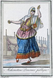 Muhammedansk offentlig danser - i "" Encyclopédie des voyages"" af J. Grasset St Sauveur, red. Deroy, Paris af L.F. Labrousse