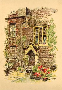 Staple Inn, London, 1924. af L. A. Hayes
