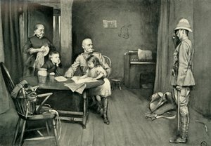 Lord Roberts på Orange Grove Inn: A Characteristic Incident, 1901. af L. Daviel