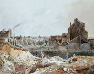 Montmartre i 1833 af Goblain (stenbrud) af L. Goblain