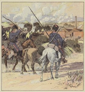 Bivuak af general Rennenkampfs kosakker af L. Malespine
