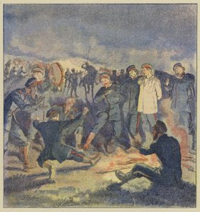 Russisk kavaleri i bivuak
