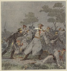 Combat de nuit a Mo-Tien-Ling af L. Malespine