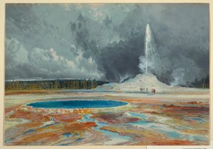 Print, Castle Geyser, Upper Geyser Basin, Yellowstone National Park af L. Prang and Company