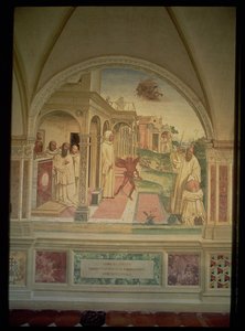 Sankt Benedikts flagelation, fra Sankt Benedikts liv af L. Signorelli