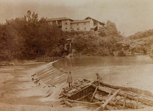 Album af Første Verdenskrig i Friuli-Venezia Giulia: floden Natisone i Premariacco, Udine, Italien (s/h foto) af L. Verdiani