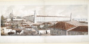 Udsigt over Kasernehospitalet i Scutari, 1857 af Lady Alicia Blackwood