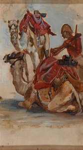 Britisk soldat, Camel Corps, Egypten, 1. Sudankrig, 1885 ca af Lady Butler