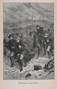 Tilbagetrækning fra Moskva, illustration fra "Little Arthur