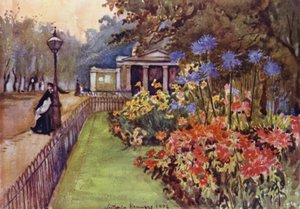Efterårssenge, Hyde Park (farve litho)
