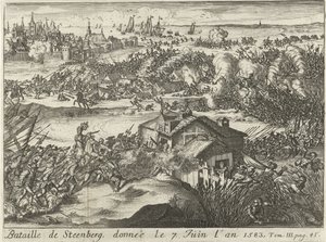 Slaget ved Steenberg, givet den 7. juni 1583 (titel på objekt) af Lamberecht Causé