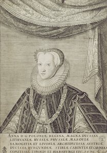 Anna Habsburg (1573-98) Dronning af Polen, 1596 af Lambert Cornelis