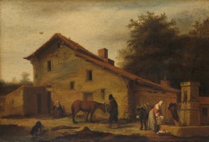 En kro i kvarteret Nantes af Lambert Doomer