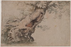 Hollow Tree, efter Roelant Savery af Lambert Doomer
