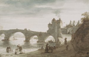 Bro over Loire ved Amboise, 1640