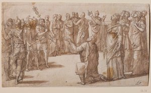 Augustus og den tiburtinske sibyll, ca 1547.