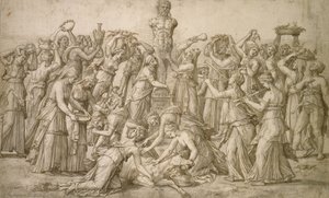 Offer til Priapus, 1540 (pen og bistre)