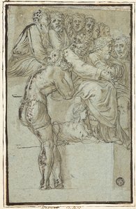 Scene fra romersk historie af Lambert Lombard