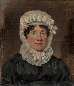 Portræt af Mrs. Ben Marshall (olie på lærred) (se 158573 for par)
