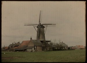 Vindmølle i landsbyen Het Klompje (eller: De Klomp), Zeist, ved Koppeldijken af Lambertus Hendrik van Berk