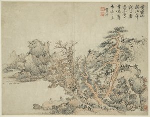Landskab i stil med antikke mestre: efter Wang Meng (ca. 1308-1385)