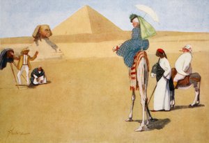Poserer ved pyramiderne, fra 