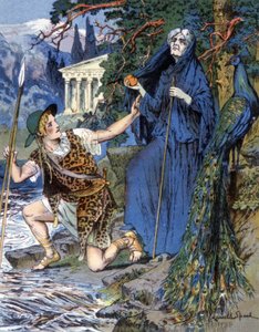 Jason og Hera, ca. 1900 (illustration) af Lancelot Speed